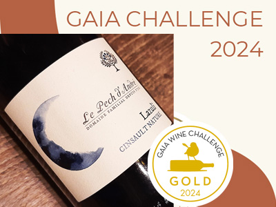 Médaille d'Or du concours international des vins naturels Gaïa